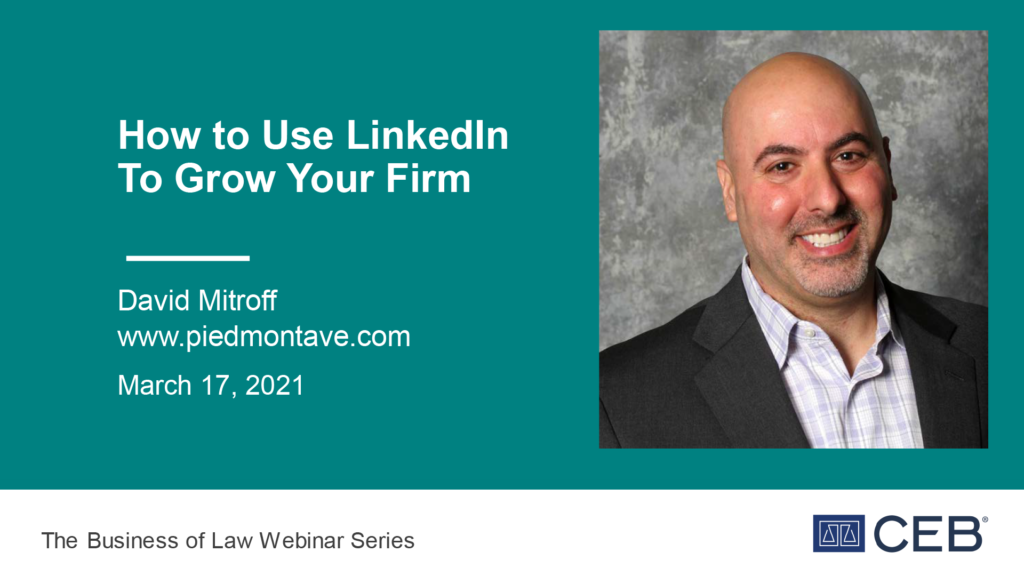 How to Use LinkedIn to Grow Your Firm 