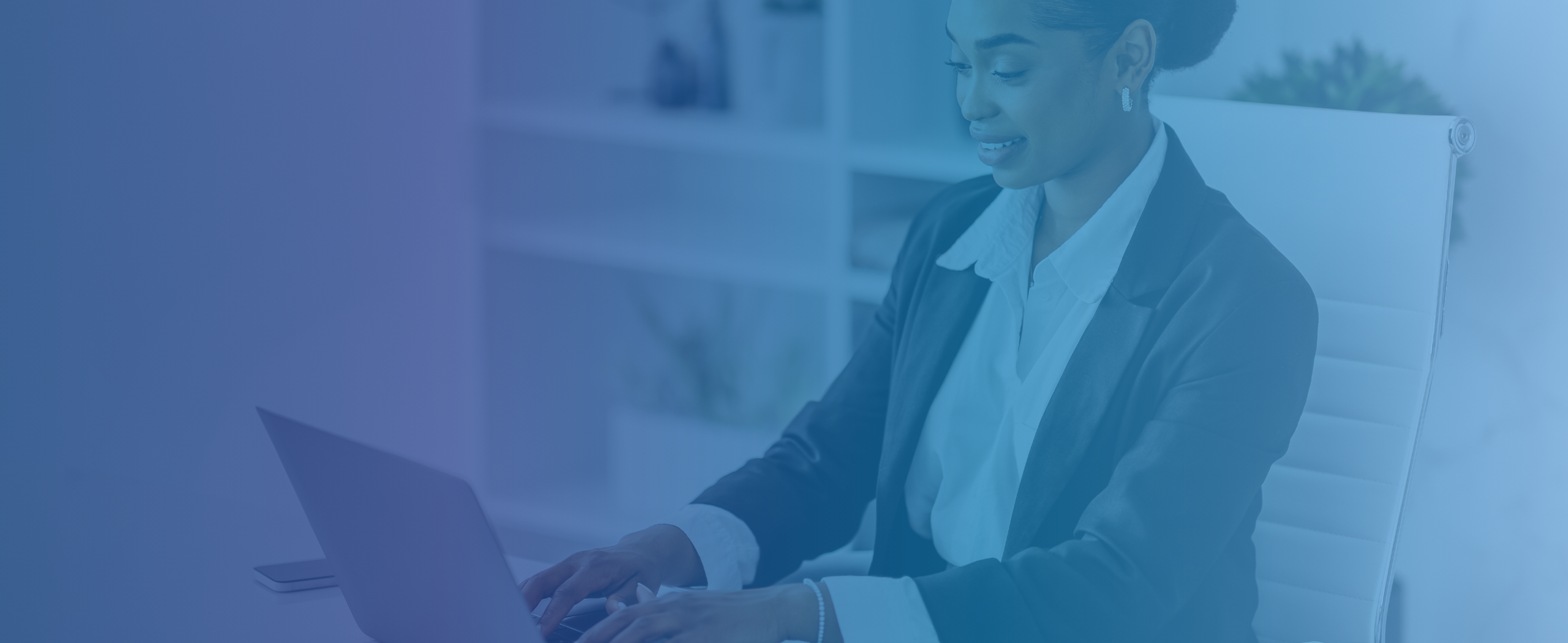 woman working with laptop