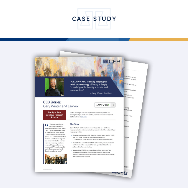 CEB Gary Winter Case Study