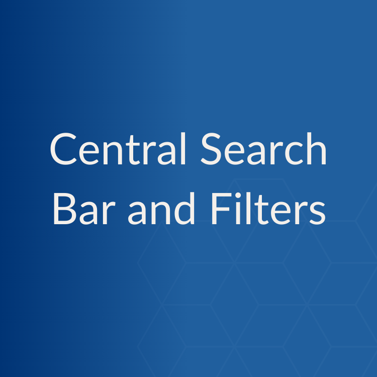 Central Search Bar and Filters