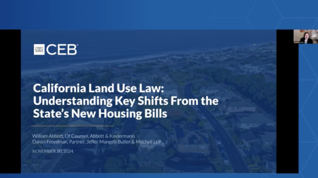 California Land Use Webinar On-Demand