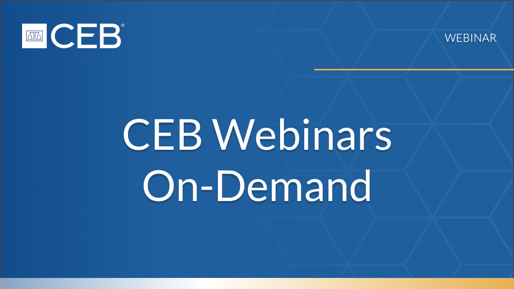 CEB WEBINAR ONDEMAND TILE