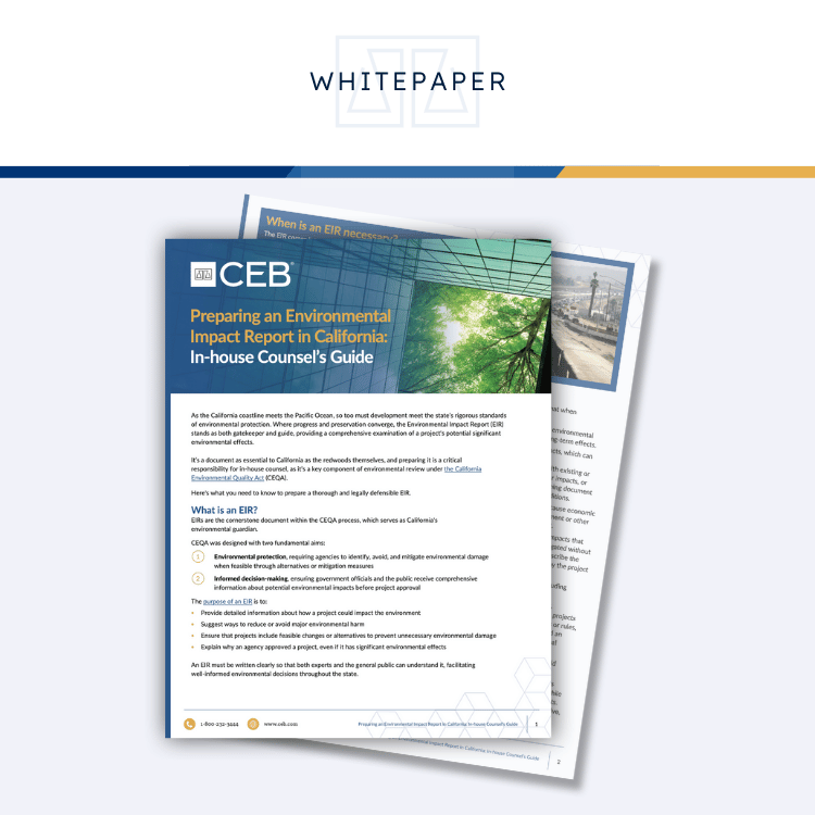 Preparing an Environmental Impact Report in California