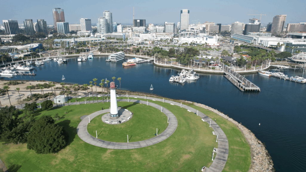 financial planning legal image of Lighthouse in downtown California by waterway