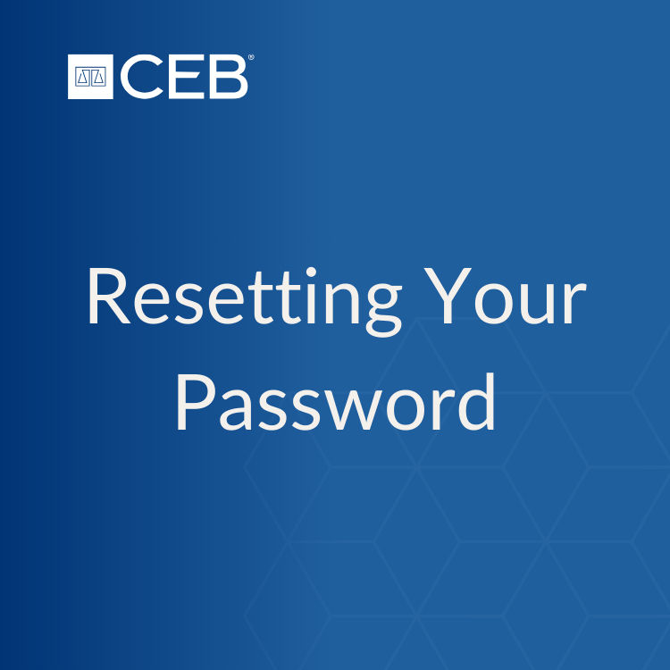 CEB Reset Password thumbnail tile for video