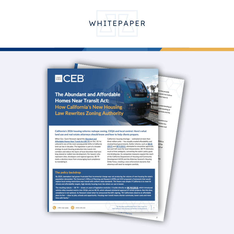 California new housing laws whitepaper preview image of PDF