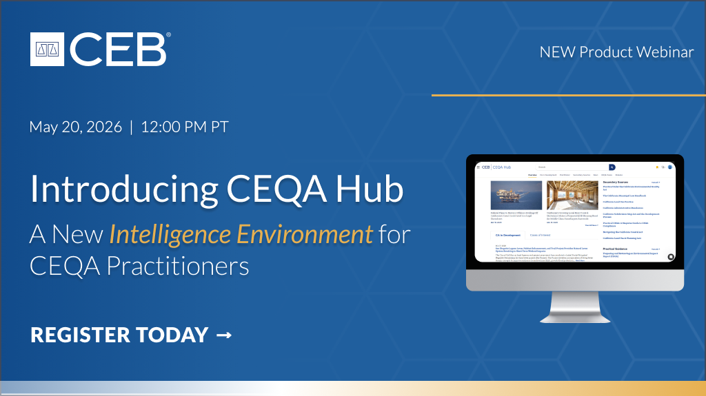 CEQA Hub Product Webinar 2026