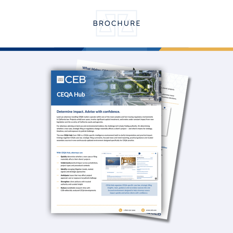 CEQA Hub Product Brochure Image