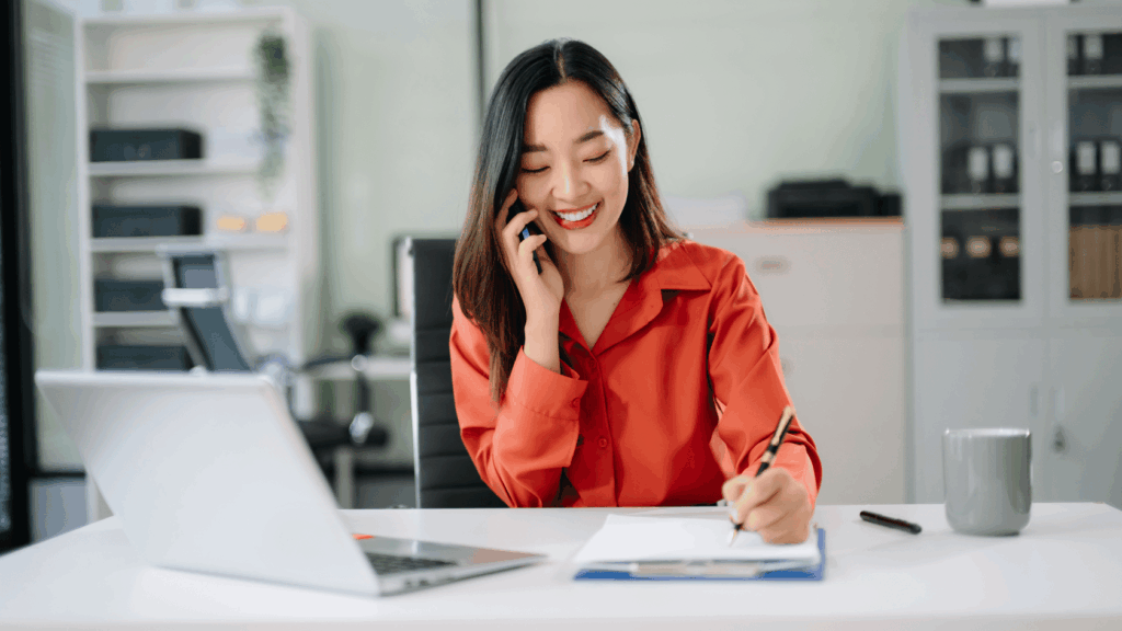 Woman working on California attorney fee agreement requirements