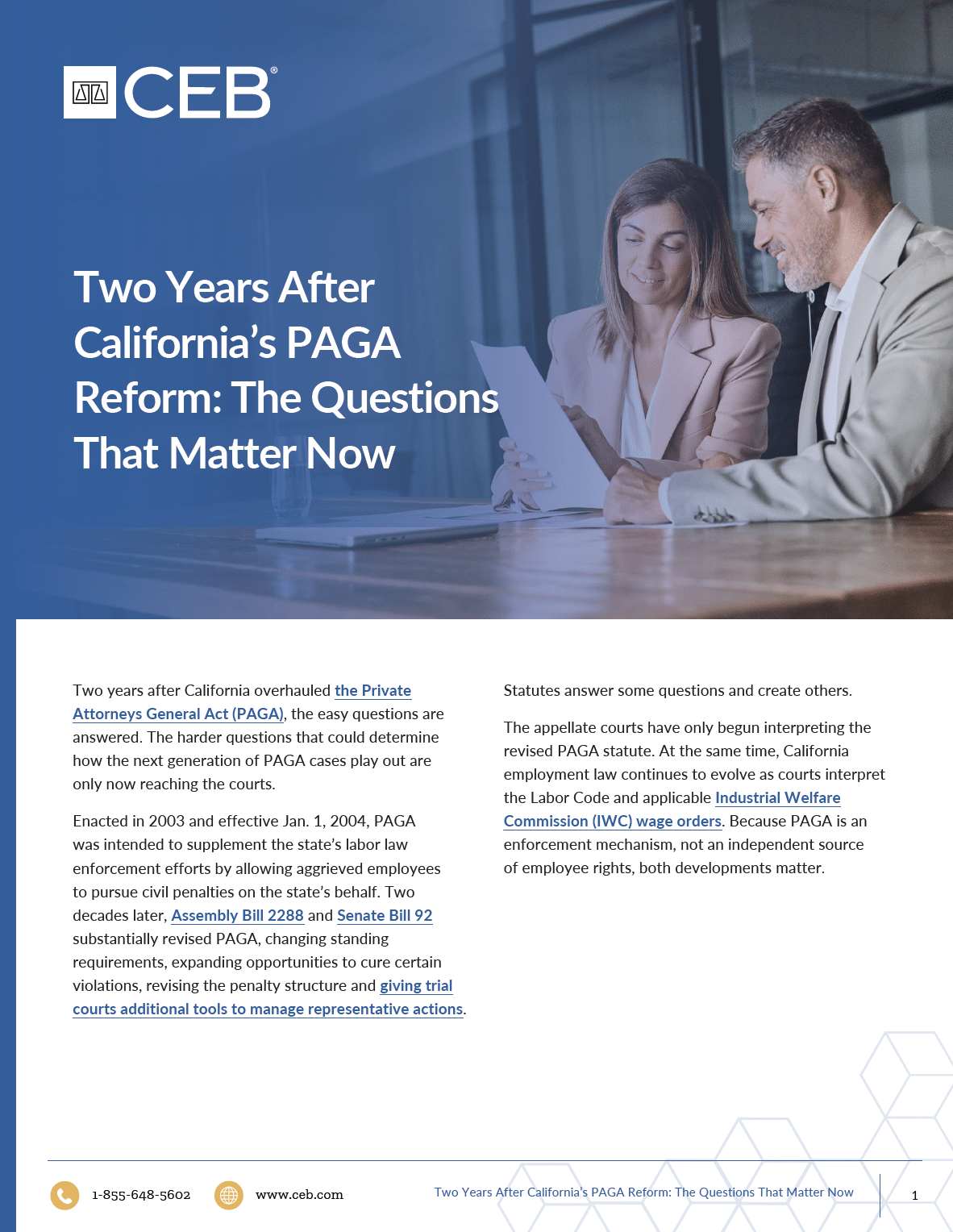 Two Years After California’s PAGA Reform: The Questions That Matter Now White Paper