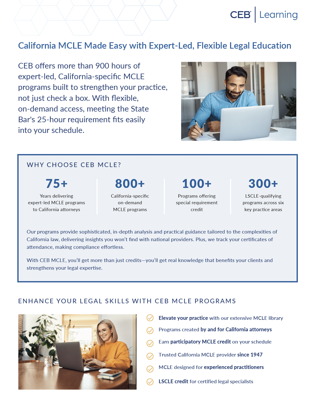 CEB Learning and MCLE Brochure 2026